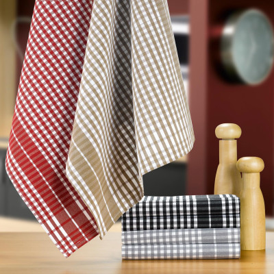 Petits Carreaux tea towel