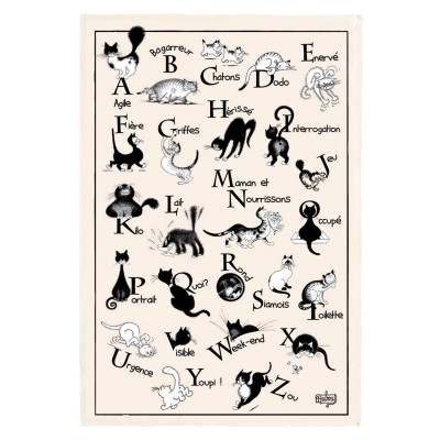 Dubout Abaire tea towel