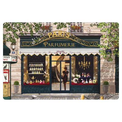 Set of 6 "Parfumerie Paris" Placemats