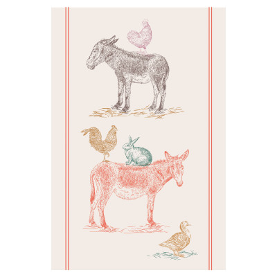 Ferme tea towel