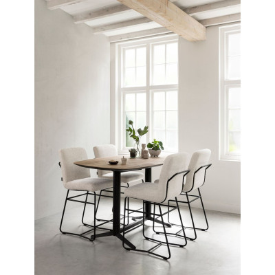 Soho teak wood bar table