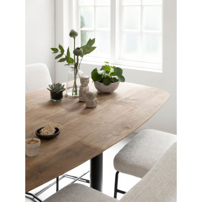 Soho teak wood bar table