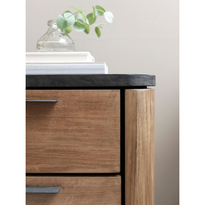 Soho wall-hung TV stand with 2 doors and 2 drawers