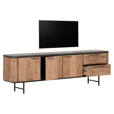 Soho TV stand with 3 doors and 2 drawers