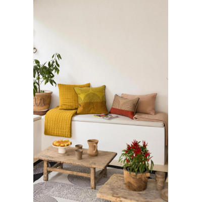 Etna embroidered cushion