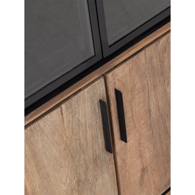 Evo Large Recycled Teak Display Cabinet