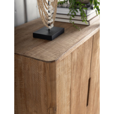 Bliss low teak cupboard with 2 doors
