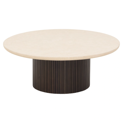 Maroon Round Coffee Table
