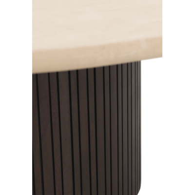 Maroon Round Coffee Table