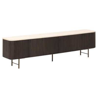 Maroon 6-Door TV Stand