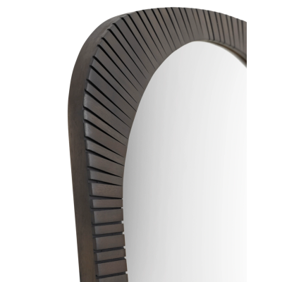 Maroon Medium Mirror with Mahogany Frame 60×150 cm