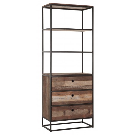 Tuareg Bookshelf with 3 Drawers and 3 Shelves