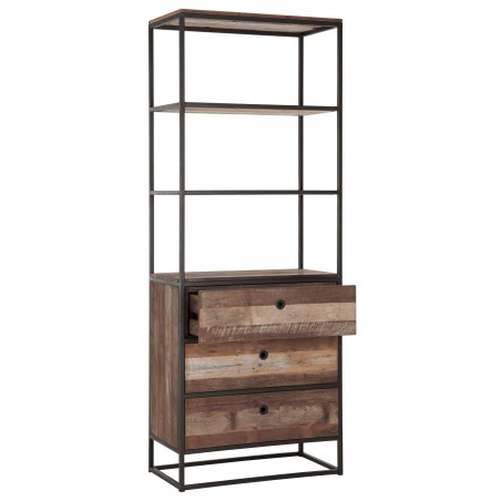 Tuareg Bookshelf with 3 Drawers and 3 Shelves