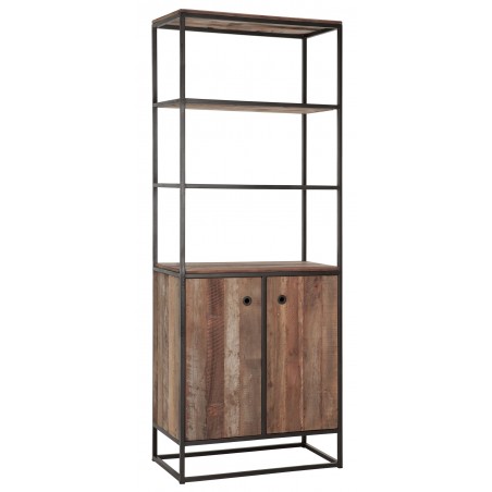 Tuareg Bookcase with 2 Doors and 3 Shelves