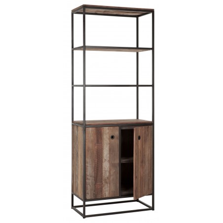 Tuareg Bookcase with 2 Doors and 3 Shelves