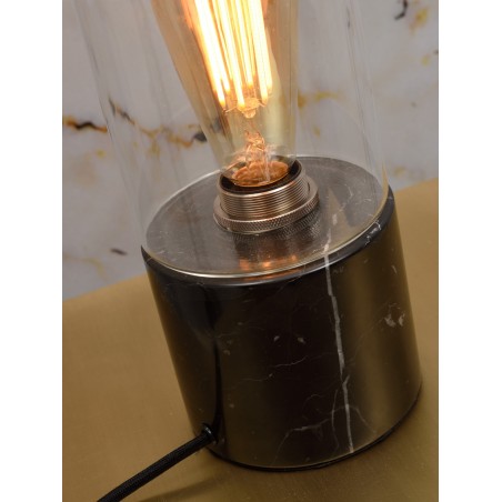 Lampada da tavolo Athens in marmo e vetro