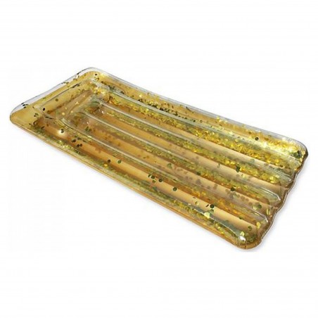 Materasso gonfiabile con paillettes dorate