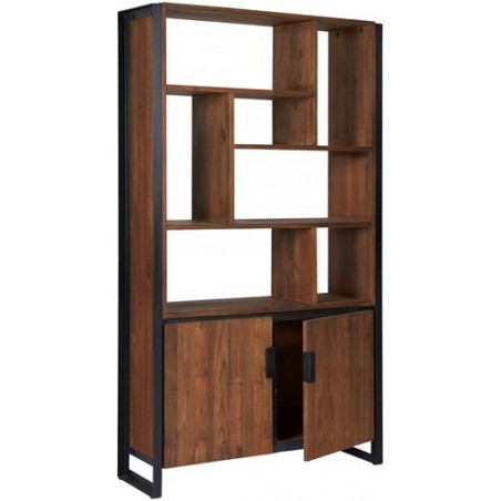 Libreria Fendy 2 porte 7 ripiani