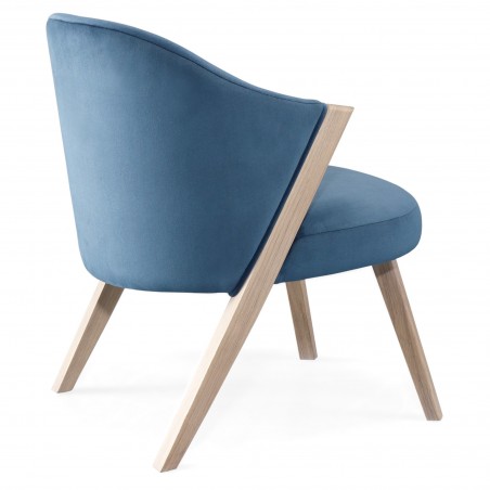 Sedia lounge Caravela in rovere