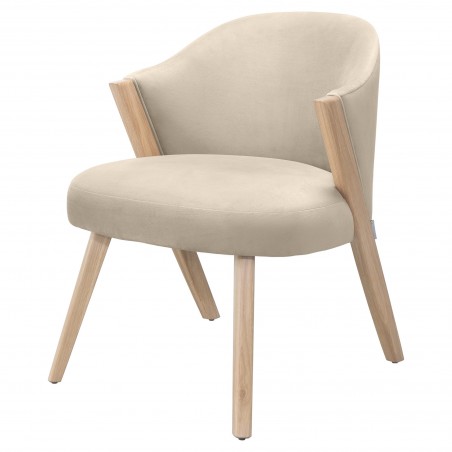 Sedia lounge Caravela in rovere