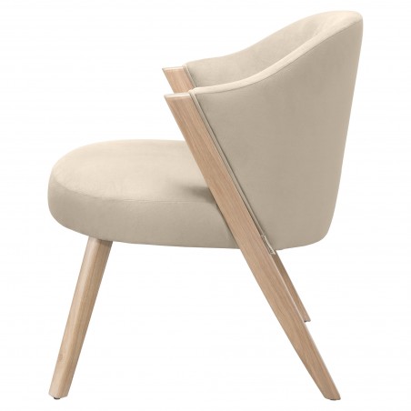 Sedia lounge Caravela in rovere