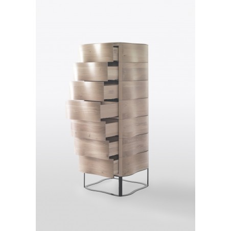 Cassettiera Touch in rovere