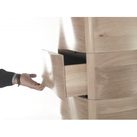 Cassettiera Touch in rovere