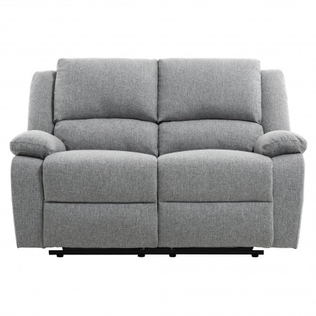 Divano relax manuale in tessuto a 2 posti 9121