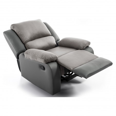 Sedia relax manuale in microfibra PU 9121