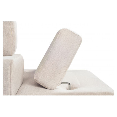 Divano convertibile ad angolo destro Rio Scandinave con gambe in legno nero