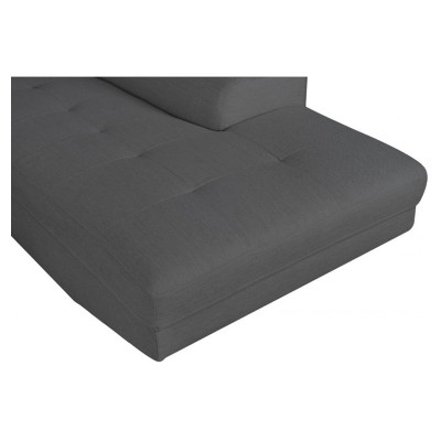 Divano ad angolo sinistro convertibile Rio Scandinave con gambe in legno nero