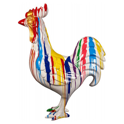 Scultura da esterno White Cock