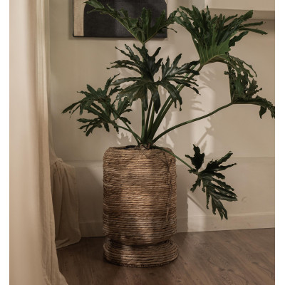 Vaso con coperchio a cono