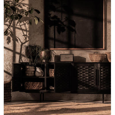 Credenza bassa Karma a 4 ante