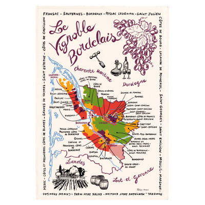 Strofinaccio La mappa di Bordeaux
