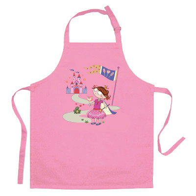 Grembiule da cucina per bambini con principessa e rana