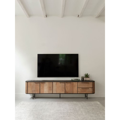 Porta TV Soho con 4 ante e 2 cassetti