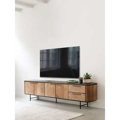 Porta TV Soho con 4 ante e 2 cassetti