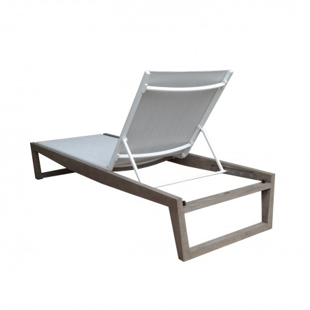 Lettino prendisole Skaal in teak Batyline