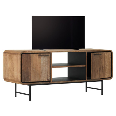 Porta TV Evo con gambe e 2 ante