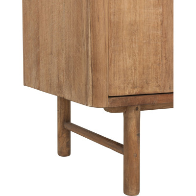 Armadio basso Bliss in teak a 2 ante
