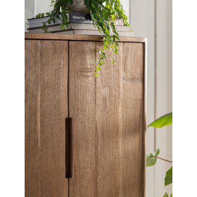 Armadio basso Bliss in teak a 2 ante