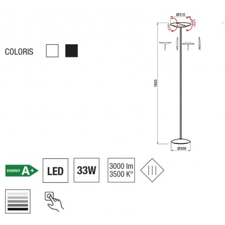 Lampada da terra Kitel 79