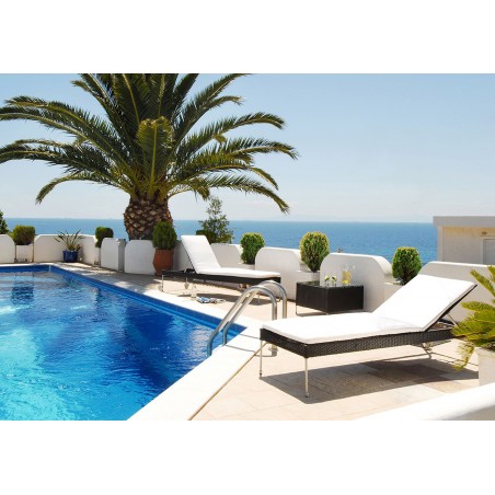 Orion lauko žurnalinis staliukas su stikliniu viršumi