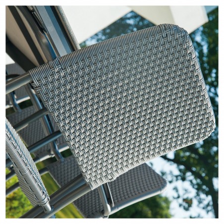 Portofino stackable fotelis iš plieno ir sintetinio pluošto