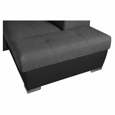 Parma panoraminė sofa-lova su 2 langeliais imitacija ir audinio