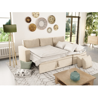 Maria grįžtamas aksominis kabrioletas kampinė sofa
