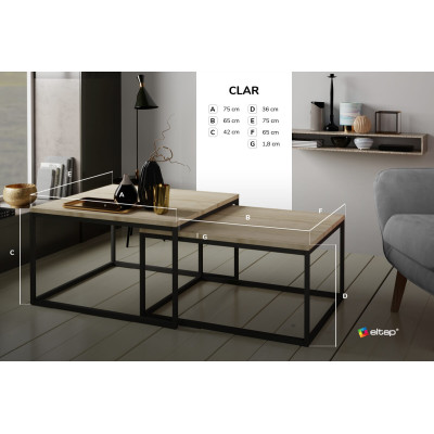 Clar Sonoma žurnalinis staliukas