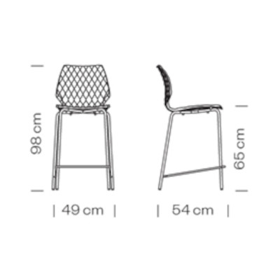 4 Uni 378B barstools