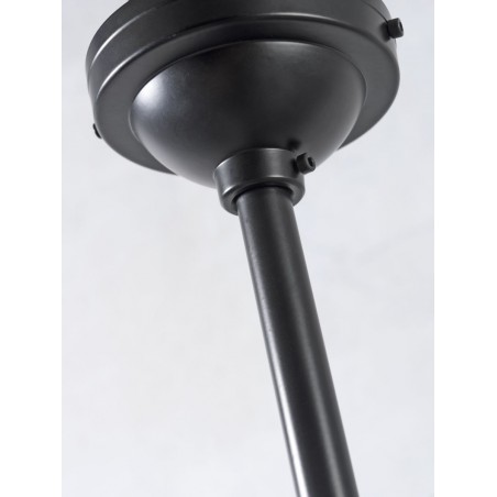 Piecu abažūru skaidra stikla piekaramā lampa "Amsterdam"